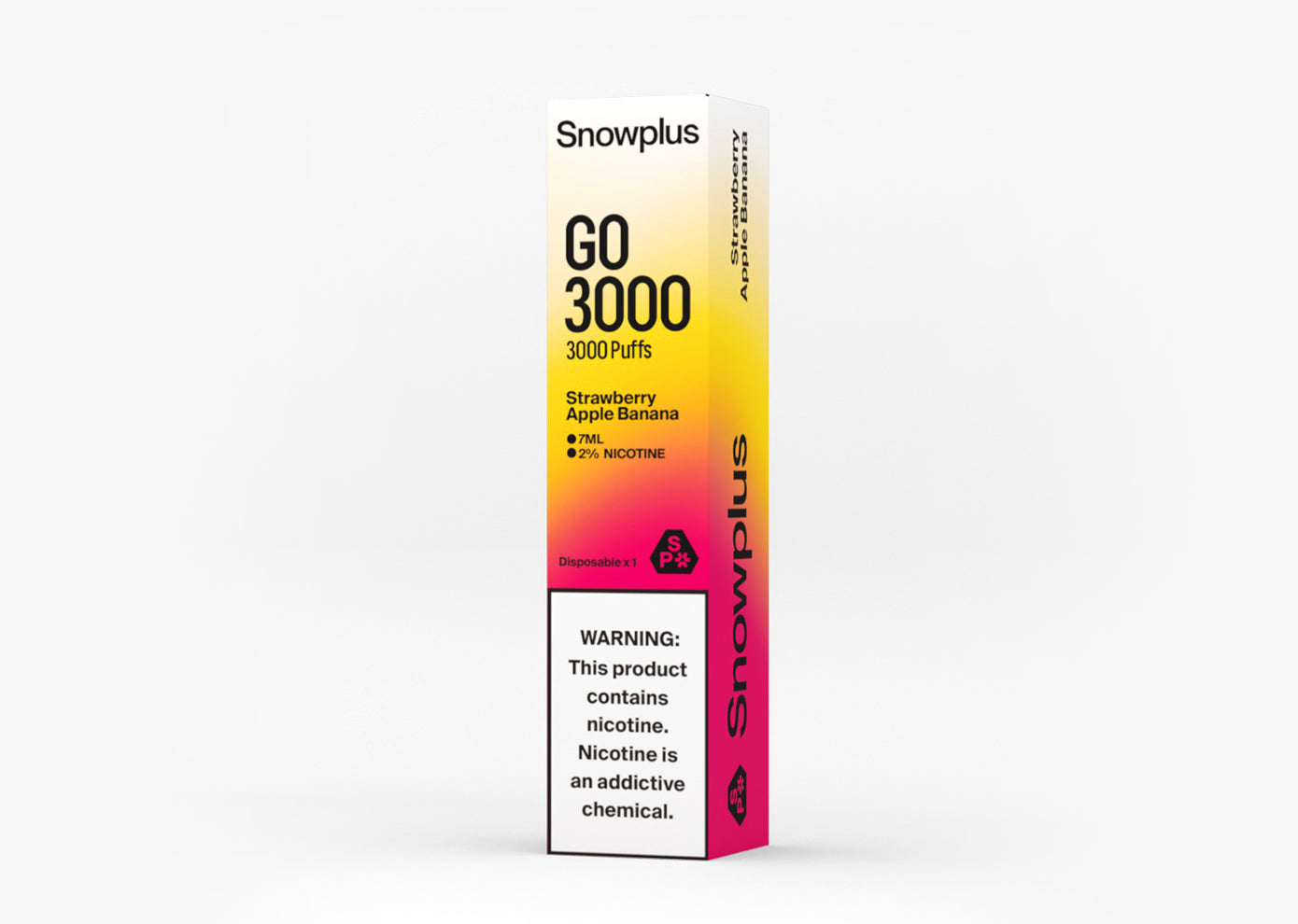 Snowplus Go 3000 Strawberry Apple Banana